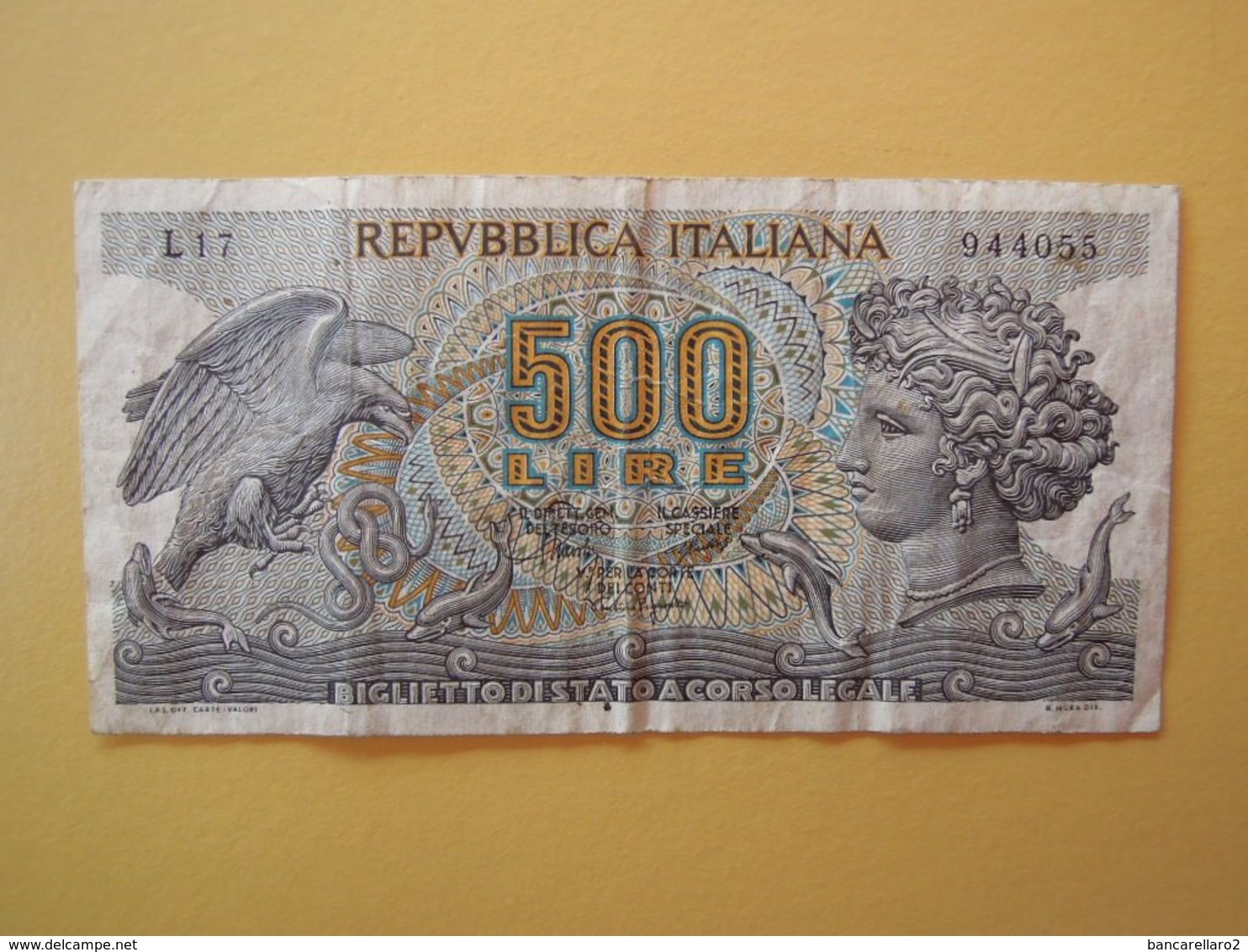 500 LIRE  TESTA DI ARETUSA  - Banconota Buone Condizioni - 500 Lire