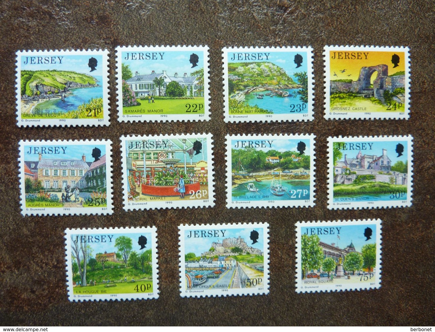 1990  Views Of Jersey     SG = 481 / 491   MNH ** - Jersey