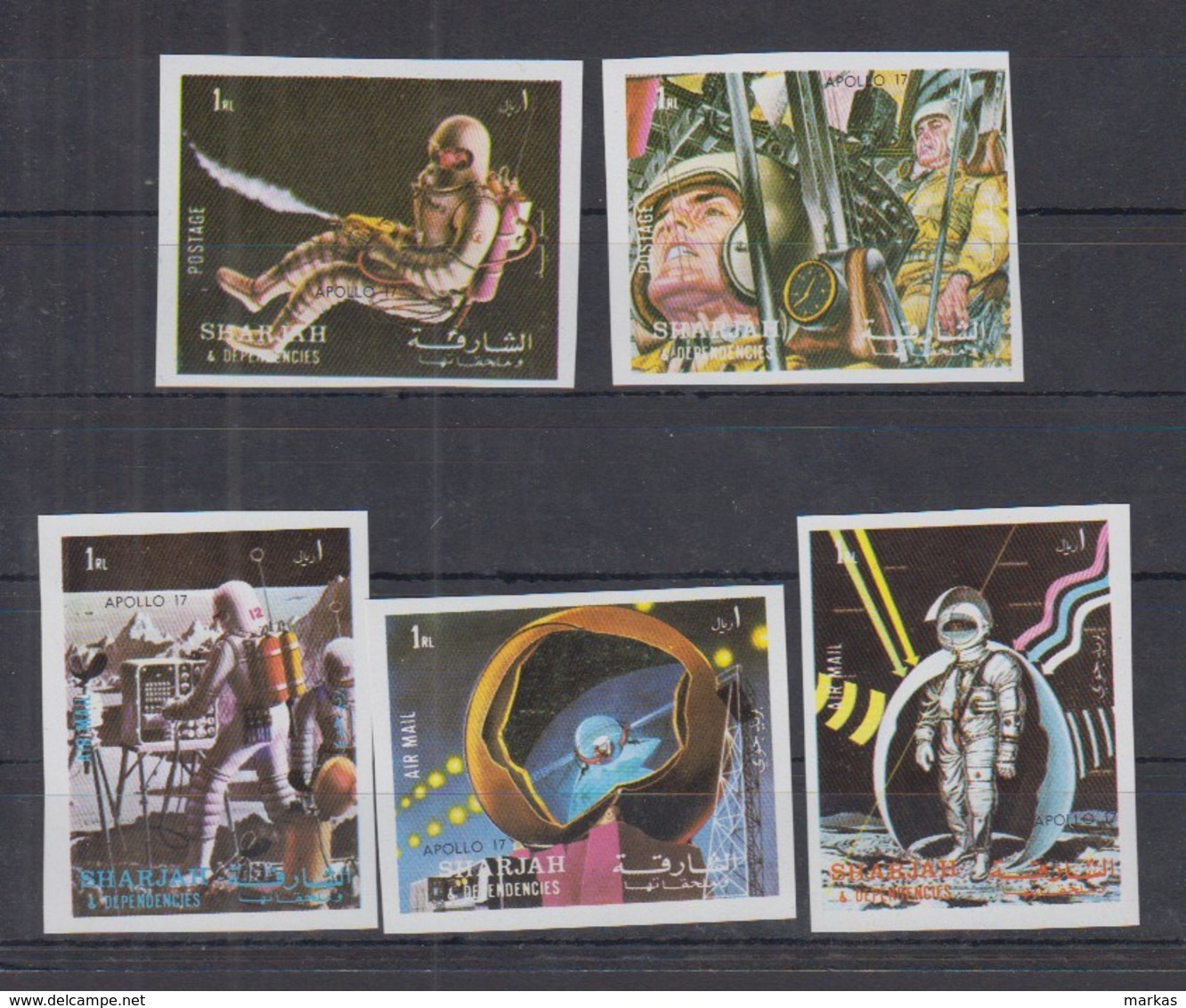 L23. Sharjah - MNH - Space - Spaceships - Astronauts - Imperf - Sonstige & Ohne Zuordnung