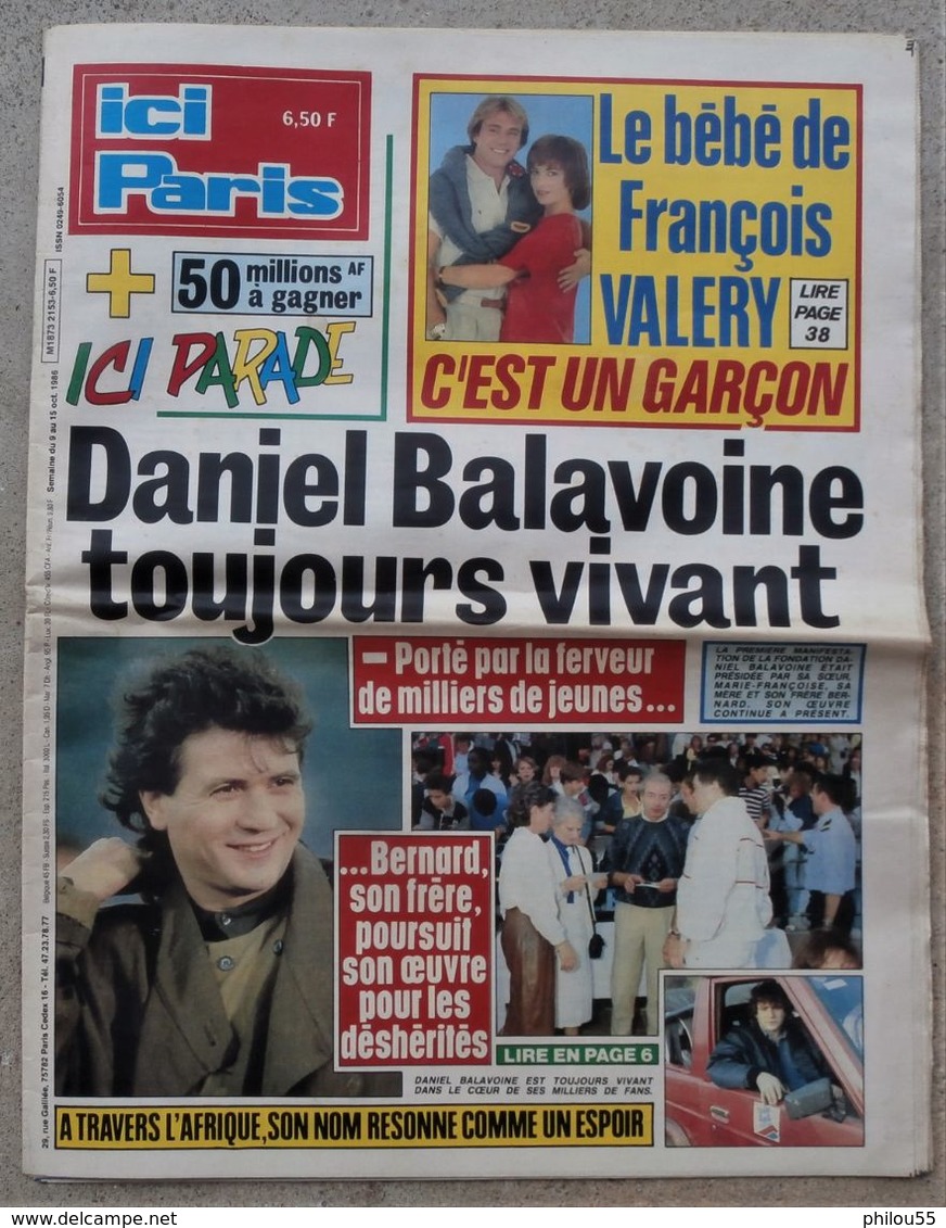 ICI PARIS  1986 Daniel BALAVOINE - People