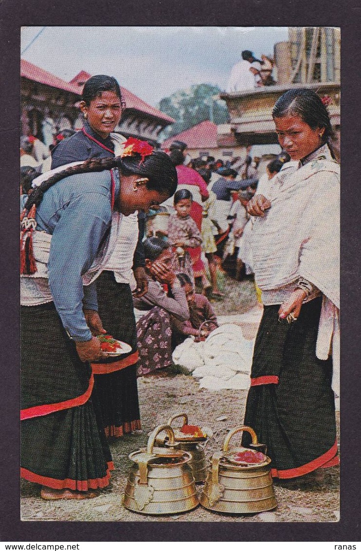 CPSM Népal Asie Marché Market Circulé - Nepal