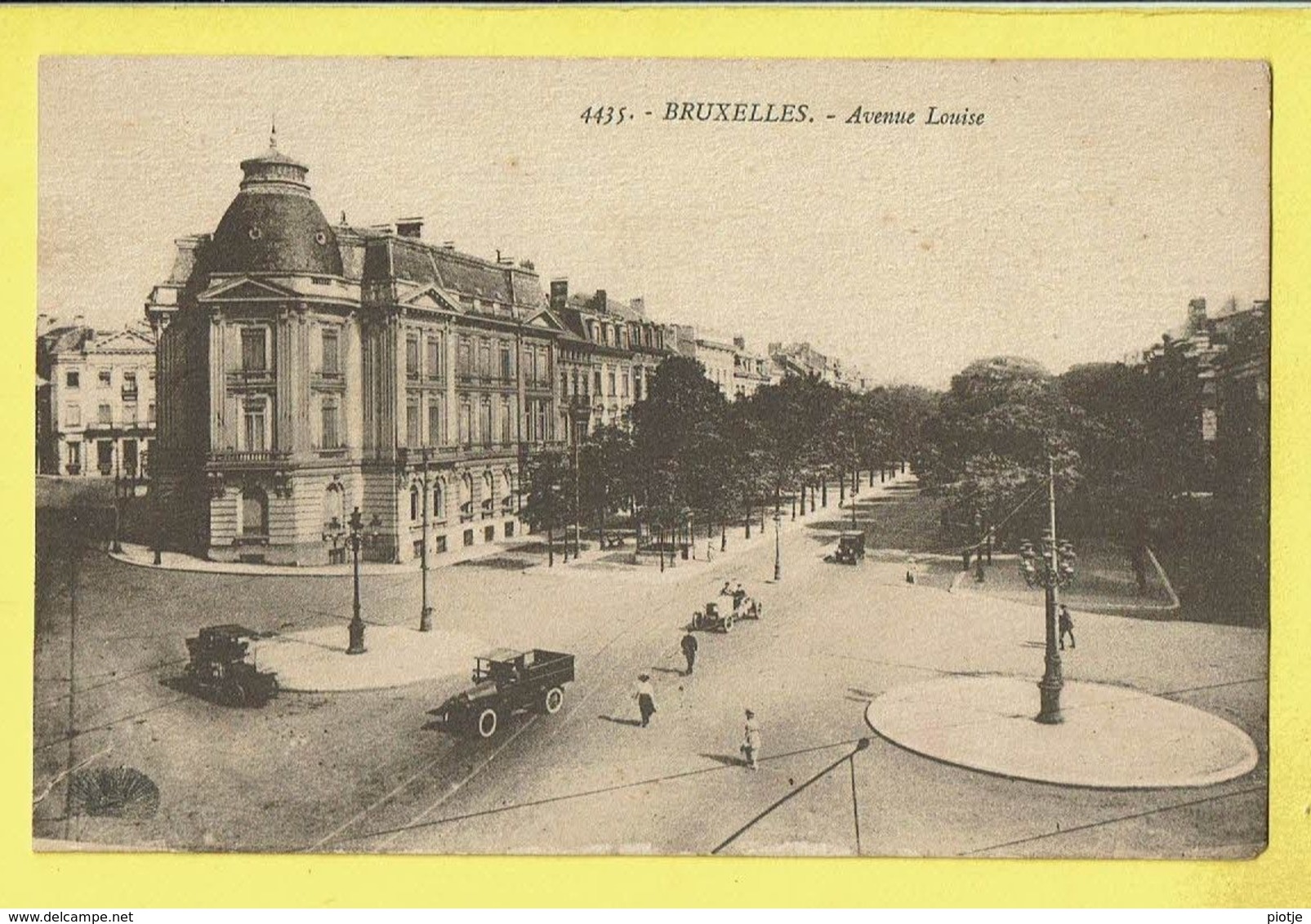 * Brussel - Bruxelles - Brussels * (Henri Georges, Nr 4435) Avenue Louise, Louizalaan, Oldtimer Car Voiture, Rare - Bruxelles-ville