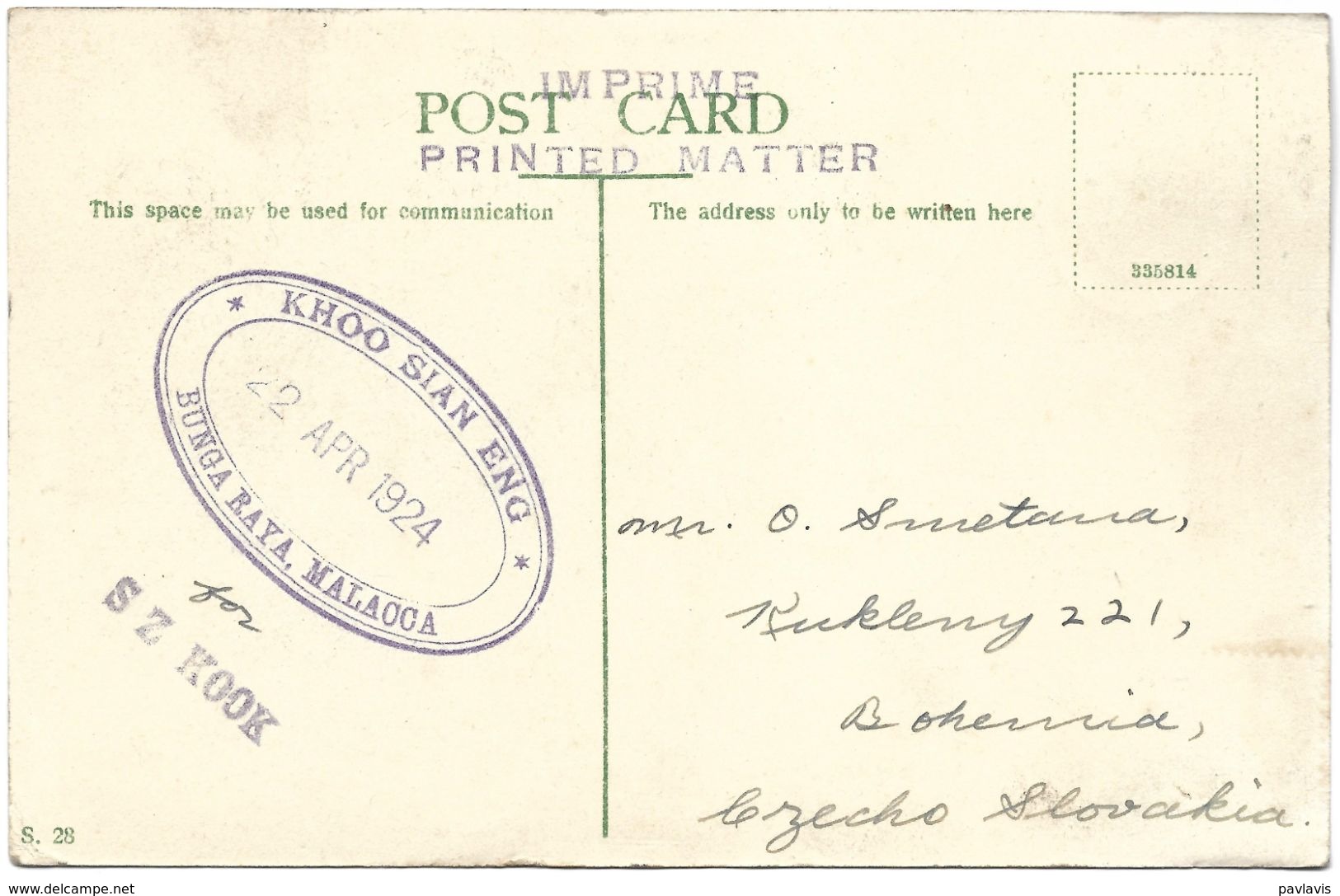 Malaysia (Malacca) – Dyak – Borneo – Year 1924 - Ozeanien