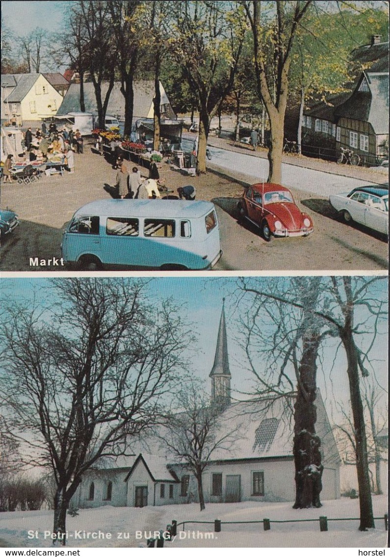 D-25712 Burg (Dithmarschen) - Marktplatz - Cars - VW Käfer - Ford - Brunsbüttel