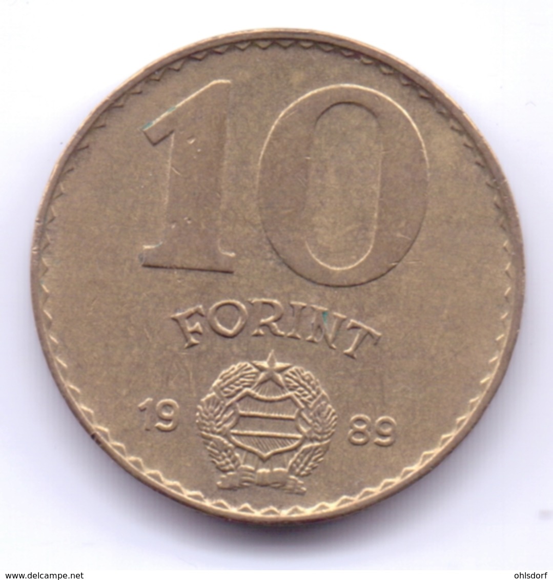 MAGYAR 1989: 10 Forint, KM 636 - Hungría