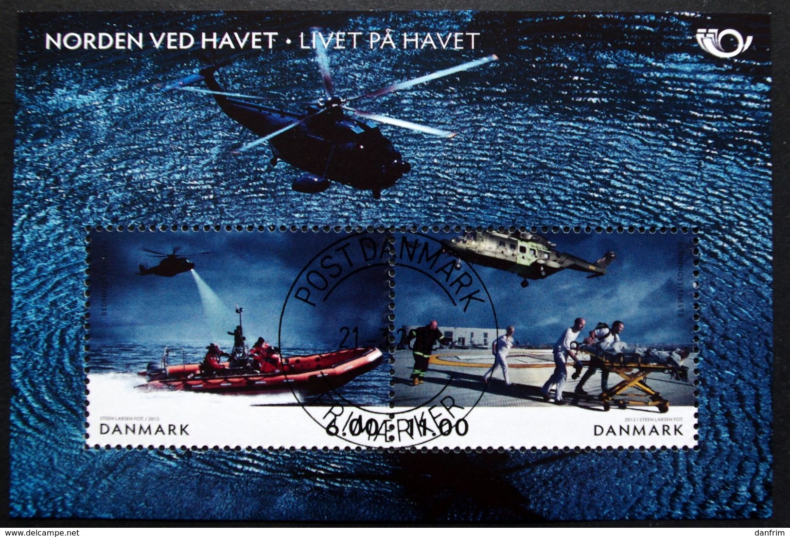 Denmark 2012  Norden   MiNr.1695-96 Block 48   (O) ( Lot  Mappe  )Helikoptere - Used Stamps