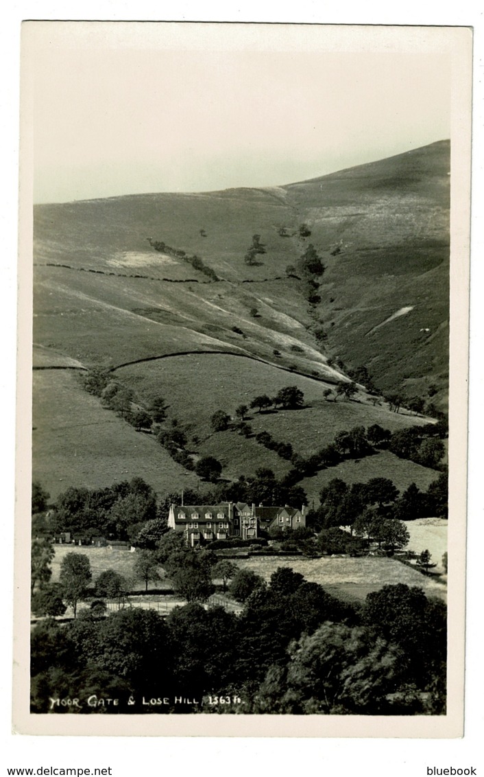 Ref 1378 - Real Photo Postcard - Gate House & Lose Hill Derbyshire - Derbyshire