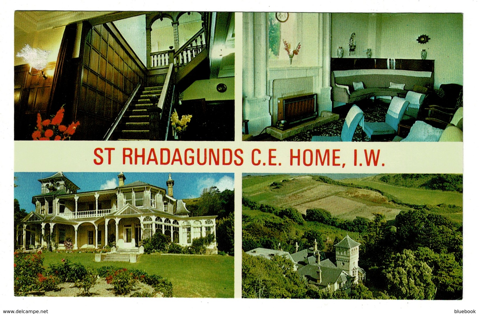 Ref 1379 - 1987 Nigh Multiview Postcard - St Rhadagunds C.E. Home - Ventnor Isle Of Wight - Ventnor