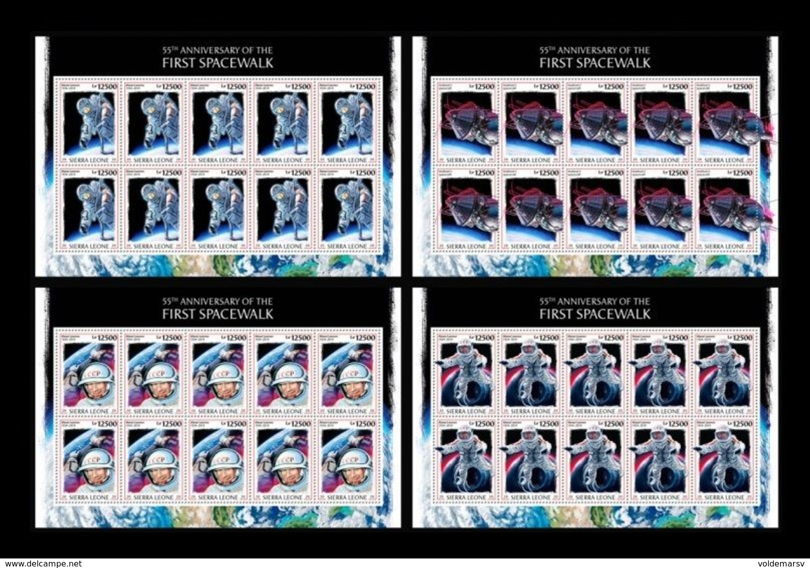 Sierra Leone 2020 Mih. 11793/96 Space. First Spacewalk. Alexei Leonov (4 M/S) MNH ** - Sierra Leone (1961-...)