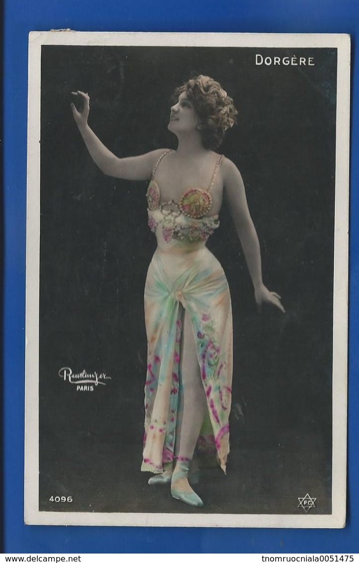 Madame  DORGERE    De Reutlinger            écrite En 1909 - Artistes