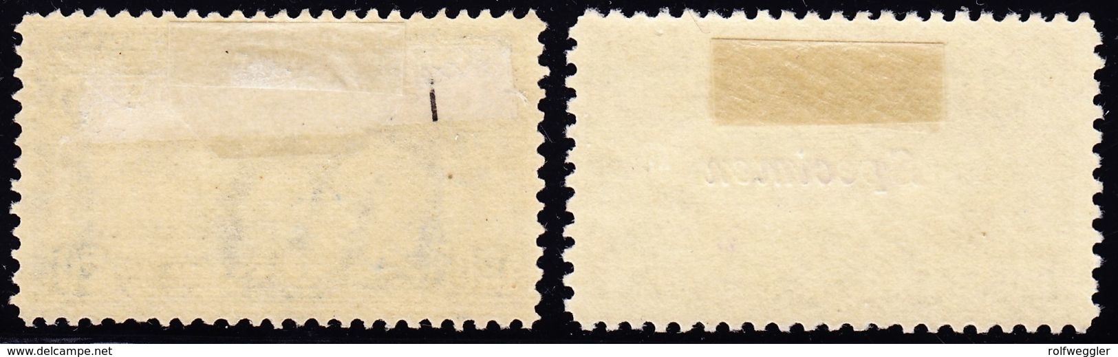 1906/1919 Special Delivery Marken 20 Cent. Ungebraucht, 2 Farbnuancen. 1 Marke SPECIMEN Überdruck. - Philippines