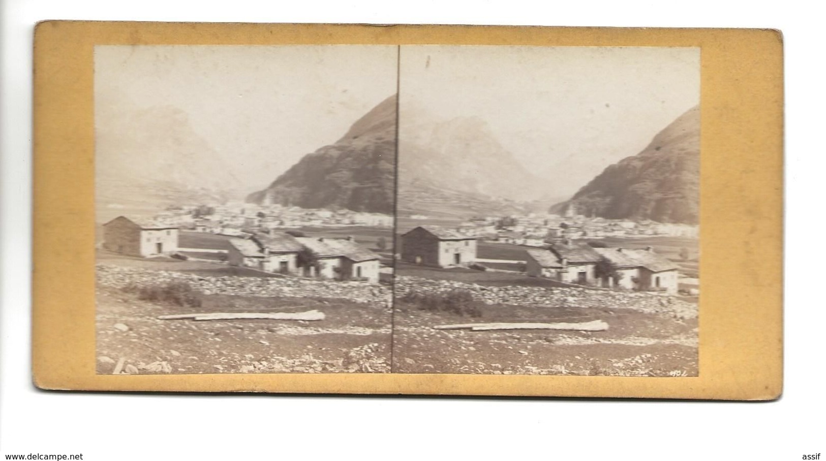 SUISSE POSCHIAVO PHOTO STEREO CIRCA 1860 /FREE SHIPPING R - Fotos Estereoscópicas