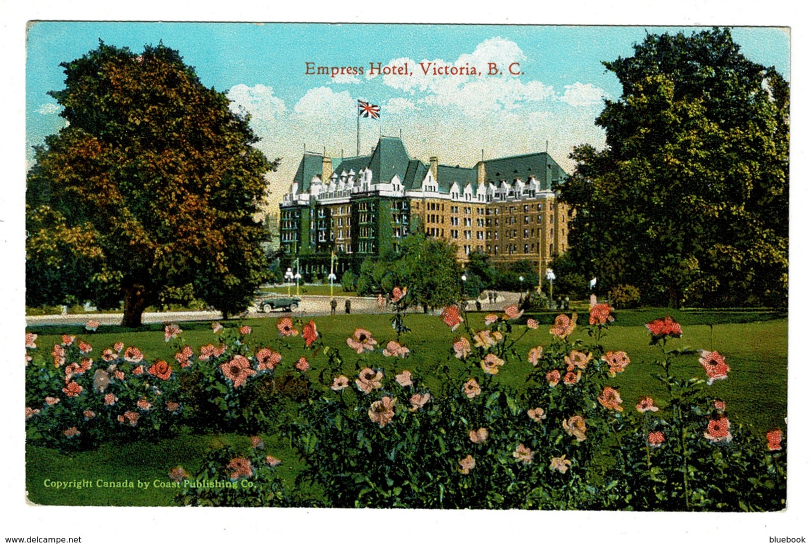 Ref 1382 - Early Photo Postcard - Empress Hotel Victoria - British Columbia Canada - Victoria