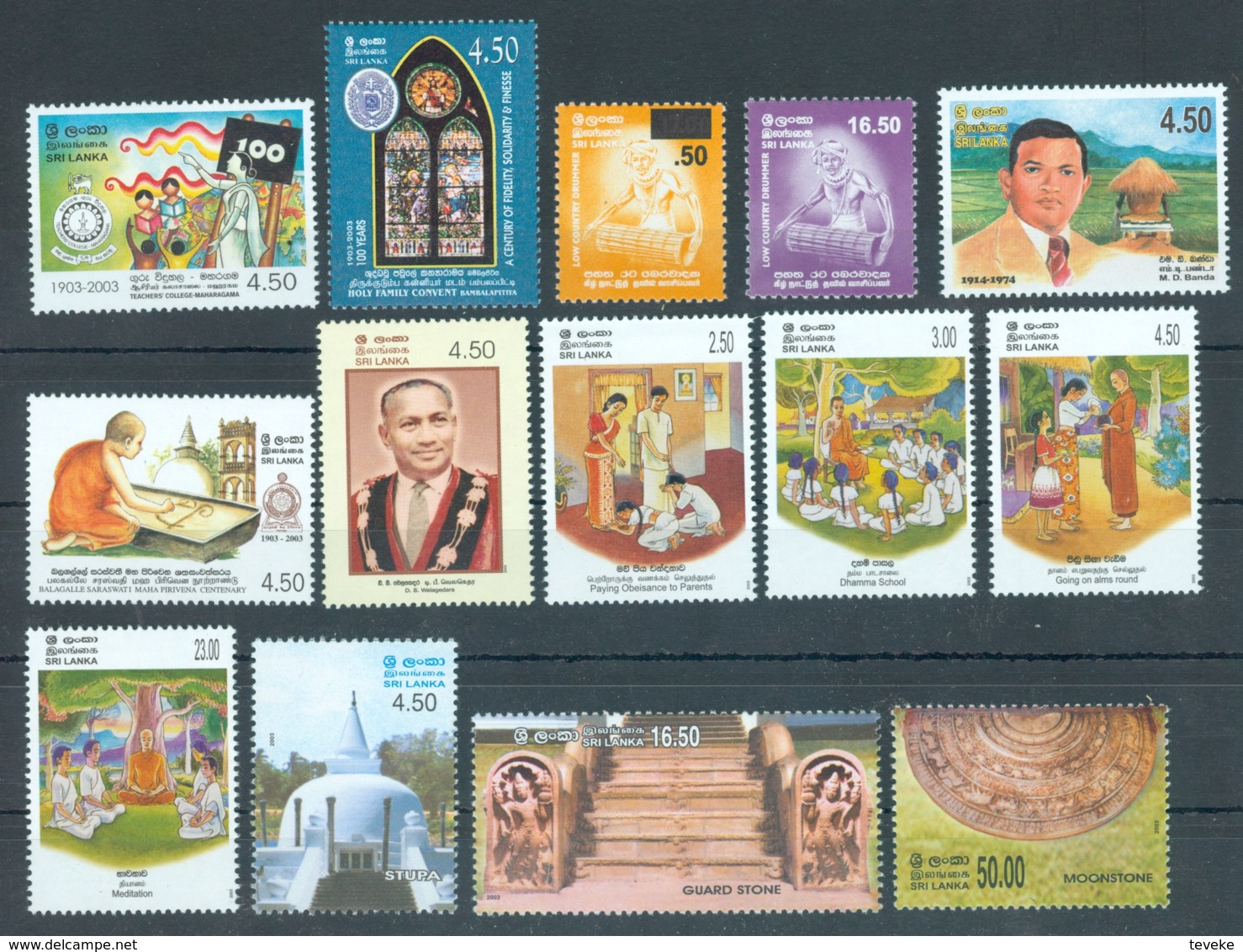 SRI LANKA/CEYLON 2003 00 - Michel Nr. 1370-1449 + BL 90-93 - MNH ** - YEARSET - Sri Lanka (Ceylon) (1948-...)