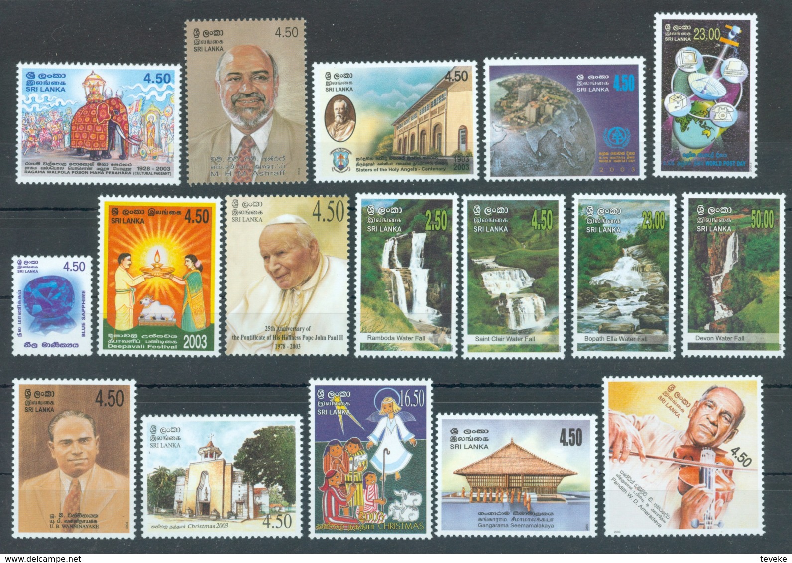 SRI LANKA/CEYLON 2003 00 - Michel Nr. 1370-1449 + BL 90-93 - MNH ** - YEARSET - Sri Lanka (Ceylon) (1948-...)