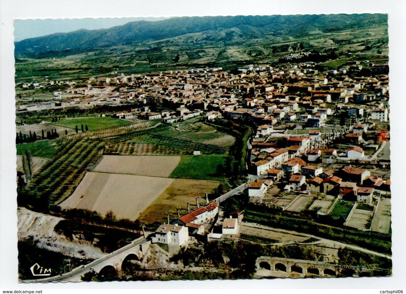 - CPSM PRADES (66) - Vue Générale Aérienne - Editions CIM 415-47 - - Prades