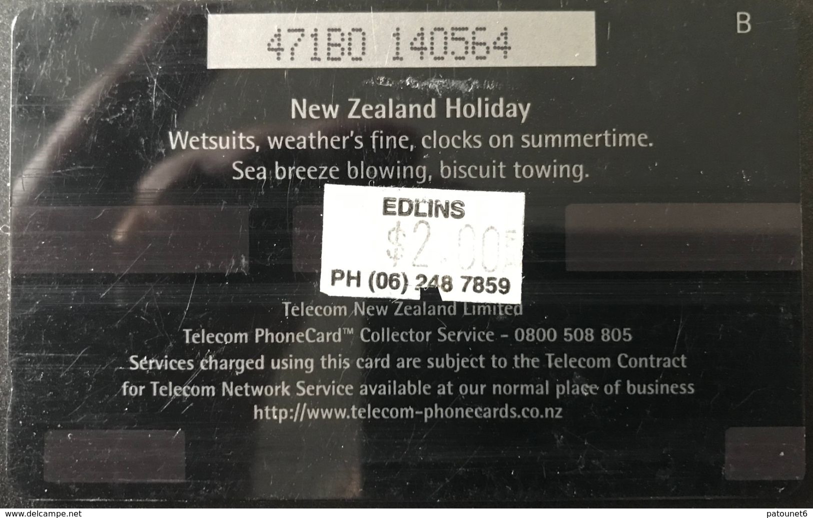 NOUVELLE-ZELANDE  -  Phonecard  - New Zealand  HOLYDAY  - $ 5 - New Zealand