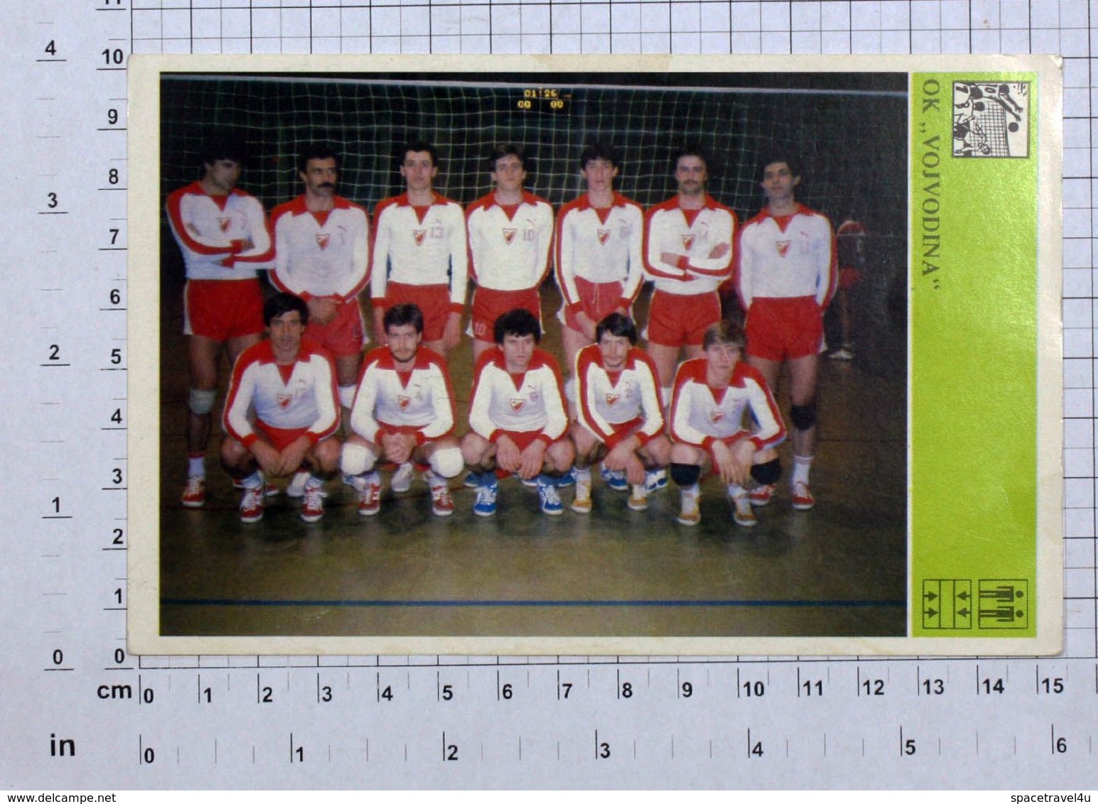 Volleyball  Club "Vojvodina" From Novi Sad,Serbia,Yugoslavia,1981,Vintage Photo Postcard/SPORT1-37 - Volleyball