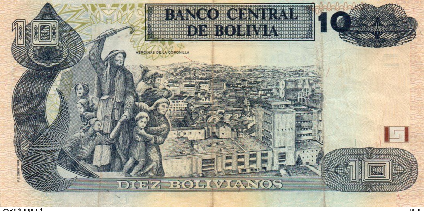 BOLIVIA 10 BOLIVIANOS 2009  P-228a2  CIRC - Bolivië