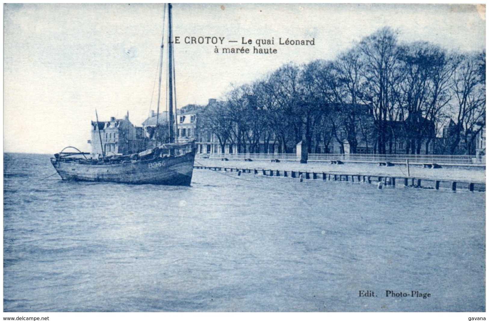 80 LE CROTOY - Le Quai Léonard à Marée Haute - Le Crotoy