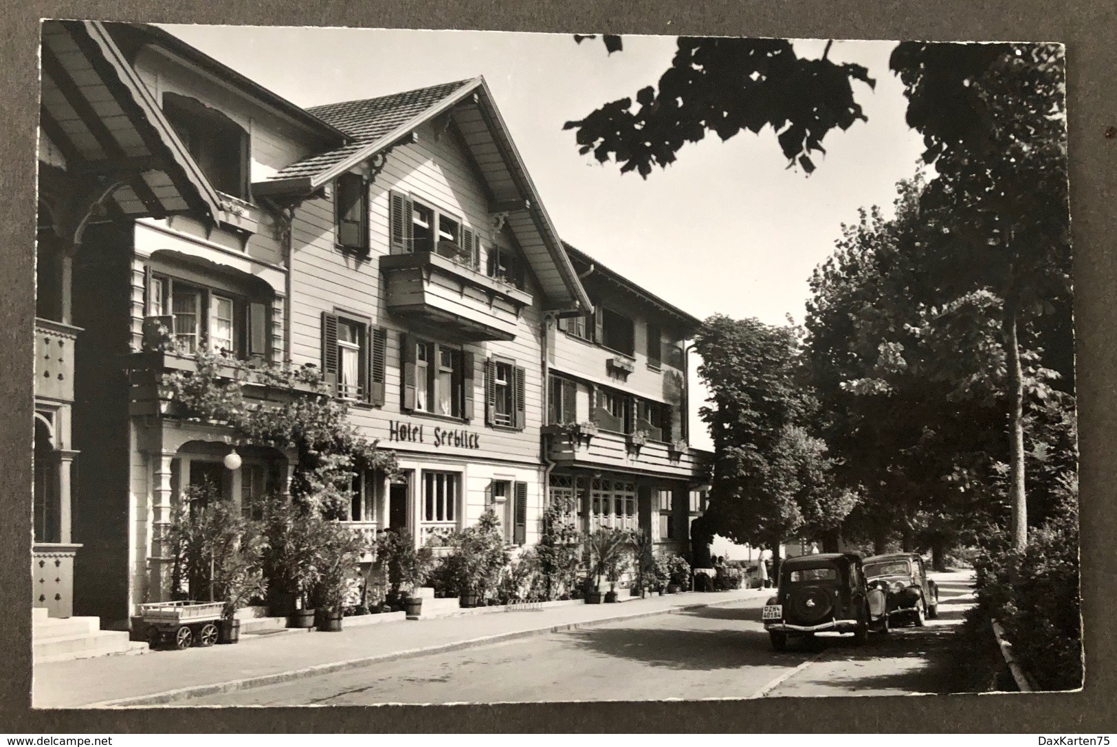 Aeschi Hotel Seeblick/ Oldtimer Auto/ Photo Gyger Adelboden - Adelboden