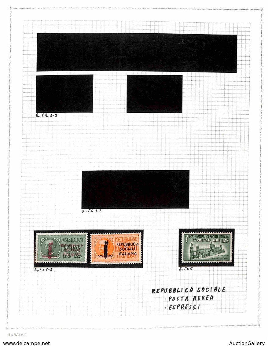 REGNO/RSI - 1863/1945 - Inizio Di Collezione In Album Con Cartella E Fogli Artigianali - Gomma Originale E Usati - Da Es - Sonstige & Ohne Zuordnung