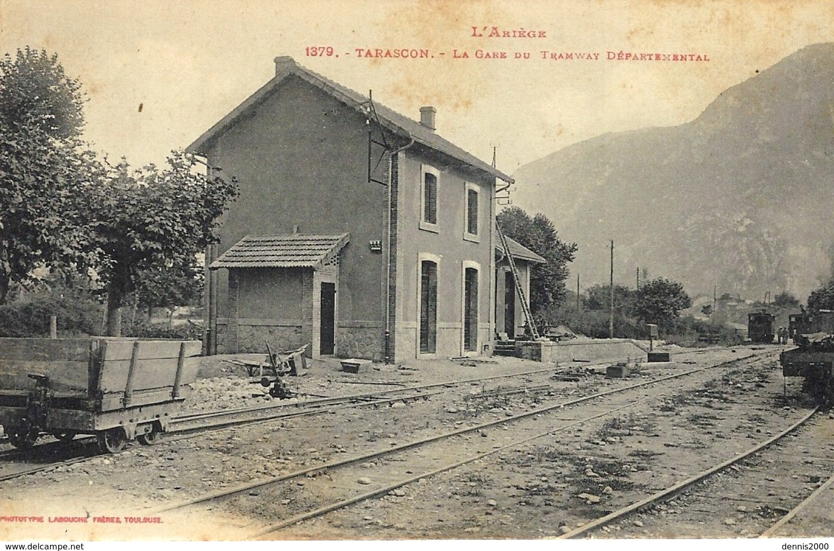 1379- TARASCON -la Gare Du Tramway Départemental -ed. Labouche - Sonstige & Ohne Zuordnung