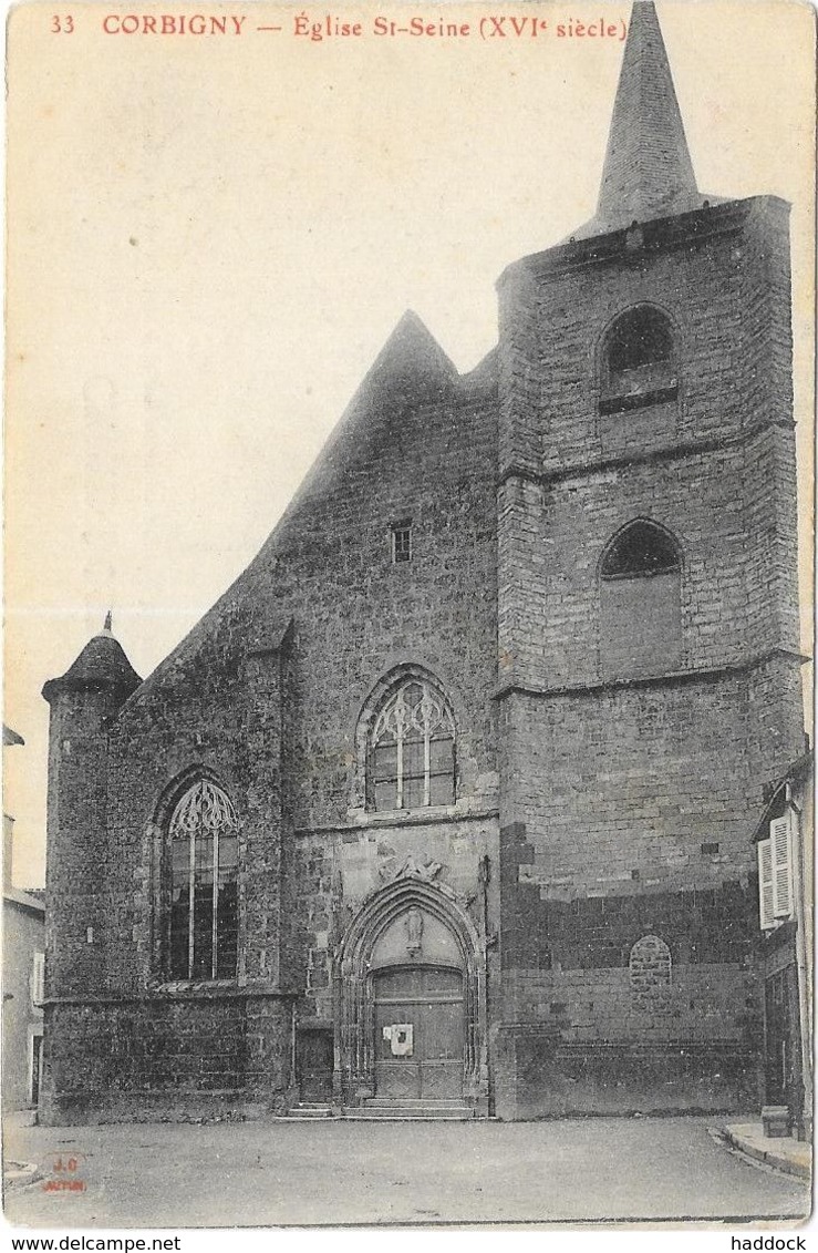 CORBIGNY : EGLISE ST SEINE - Corbigny