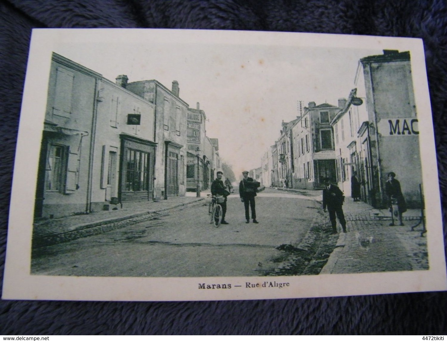 C.P.A.- Marans (17) - Rue D'Aligre - Charcuterie - 1920 - SUP - (DH 61) - Autres & Non Classés