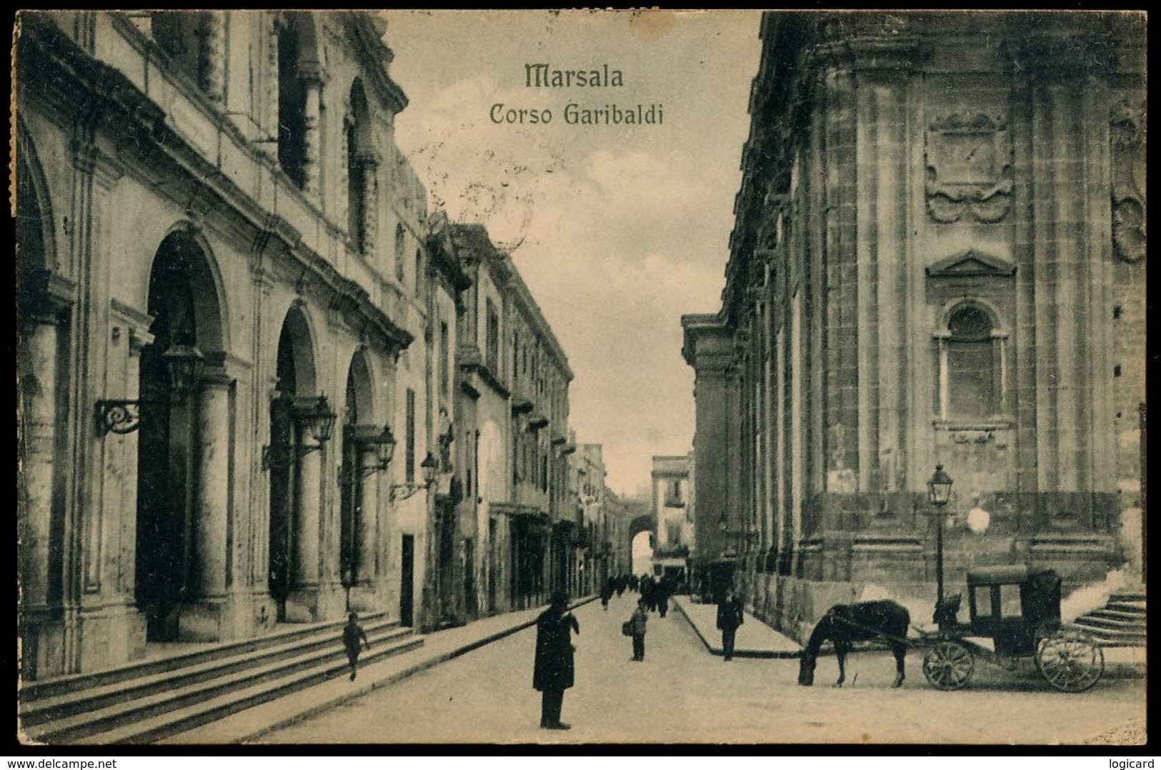 MARSALA (TP) CORSO GARIBALDI 1918 - Marsala