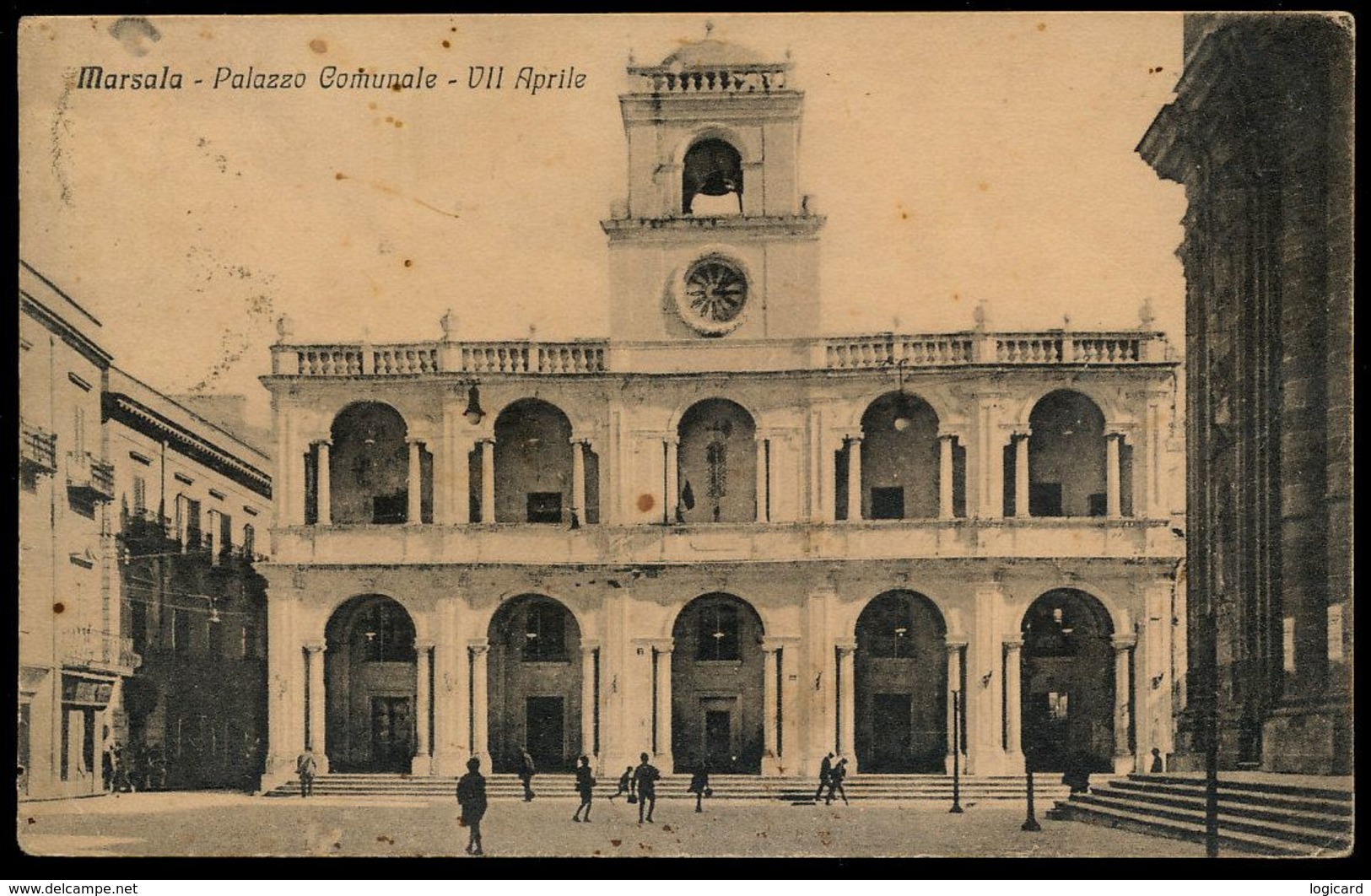 MARSALA (TP) PALAZZO COMUNALE - VII APRILE 1931 - Marsala