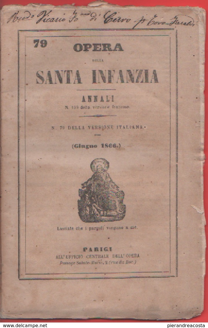 Opera Della Santa Infanzia. Annali N. 79, Giugno 1866 - Libri Antichi