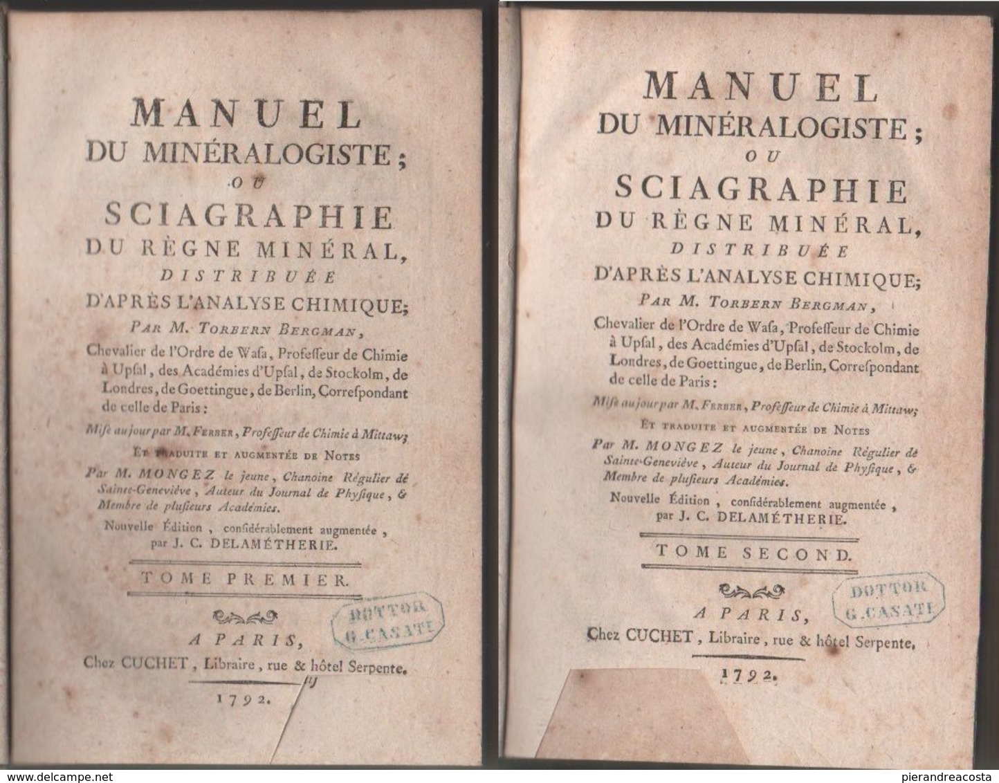 Manuel Du Mineralogiste; Ou Sciagraphie... - Torbern Olof Bergman - Libri Antichi