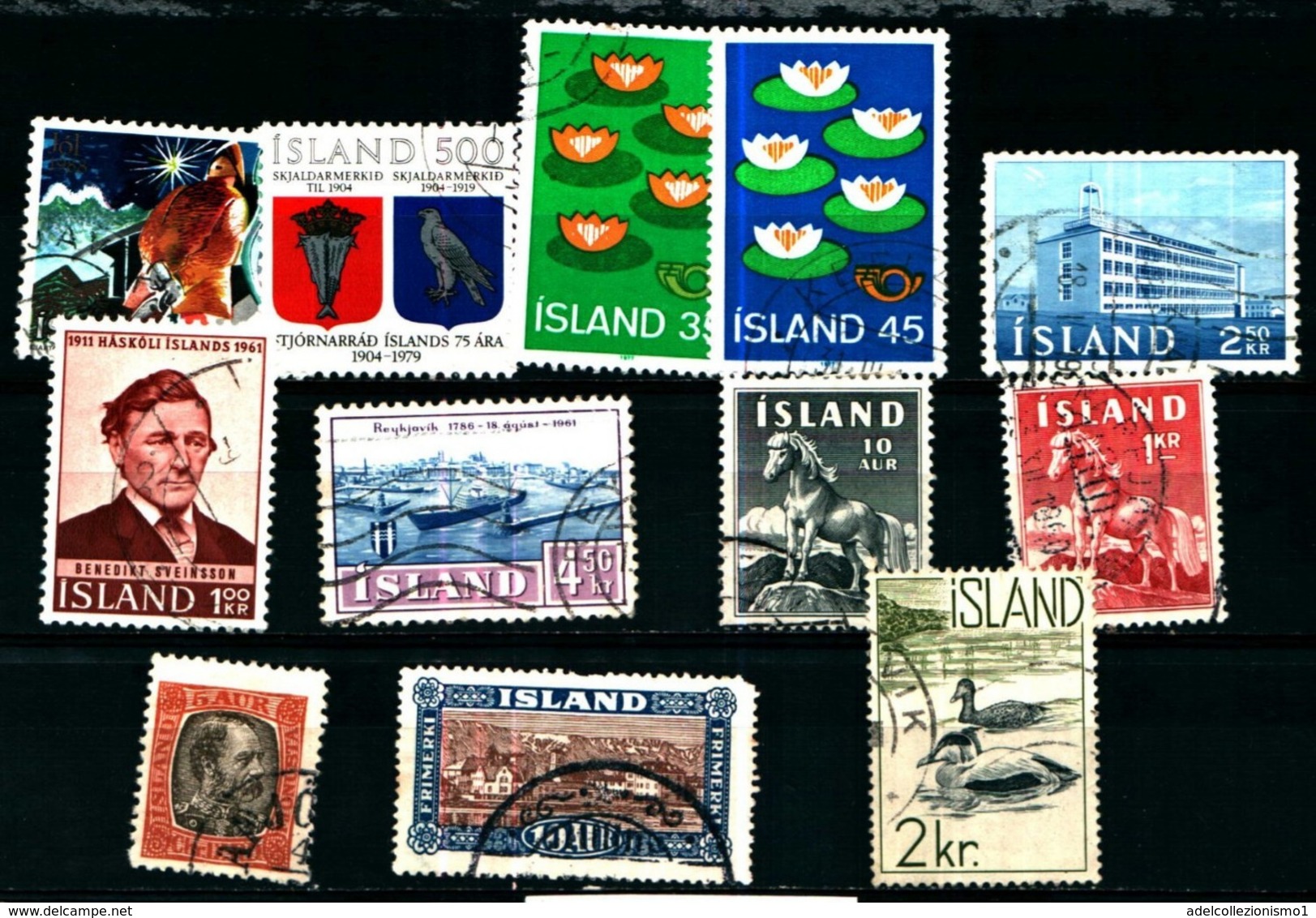 19248) ISLANDA LOTTO FRANCOBOLLI NUOVI  USATI - Collections, Lots & Séries