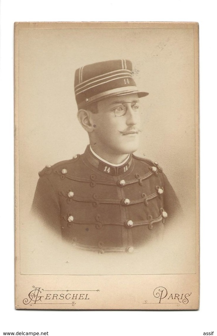 CAPITAINE ALFRED DREYFUS JUDAISME PHOTO Format Cabinet CIRCA 1896 GERSCHEL ECOLE POLYTECHNIQUE  /FREE SHIPPING R - Oud (voor 1900)