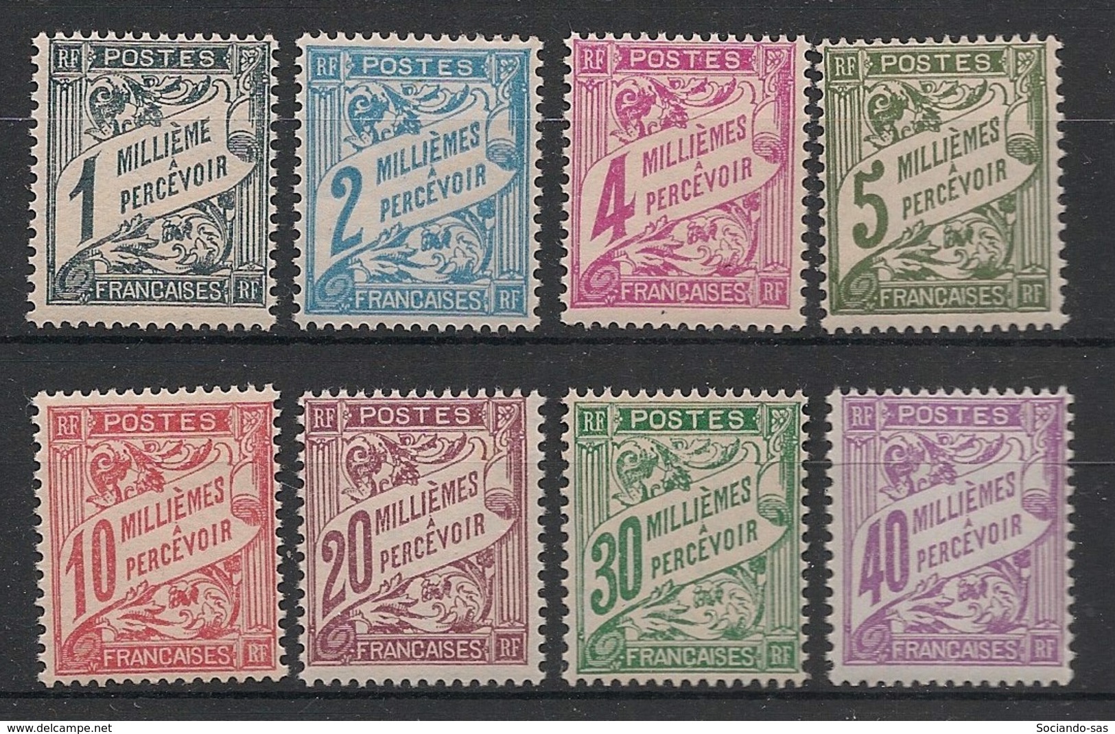 Alexandrie - 1928-30 - Taxe TT N°Yv. 6 à 13 - Série Complète - Neuf Luxe ** / MNH / Postfrisch - Ongebruikt