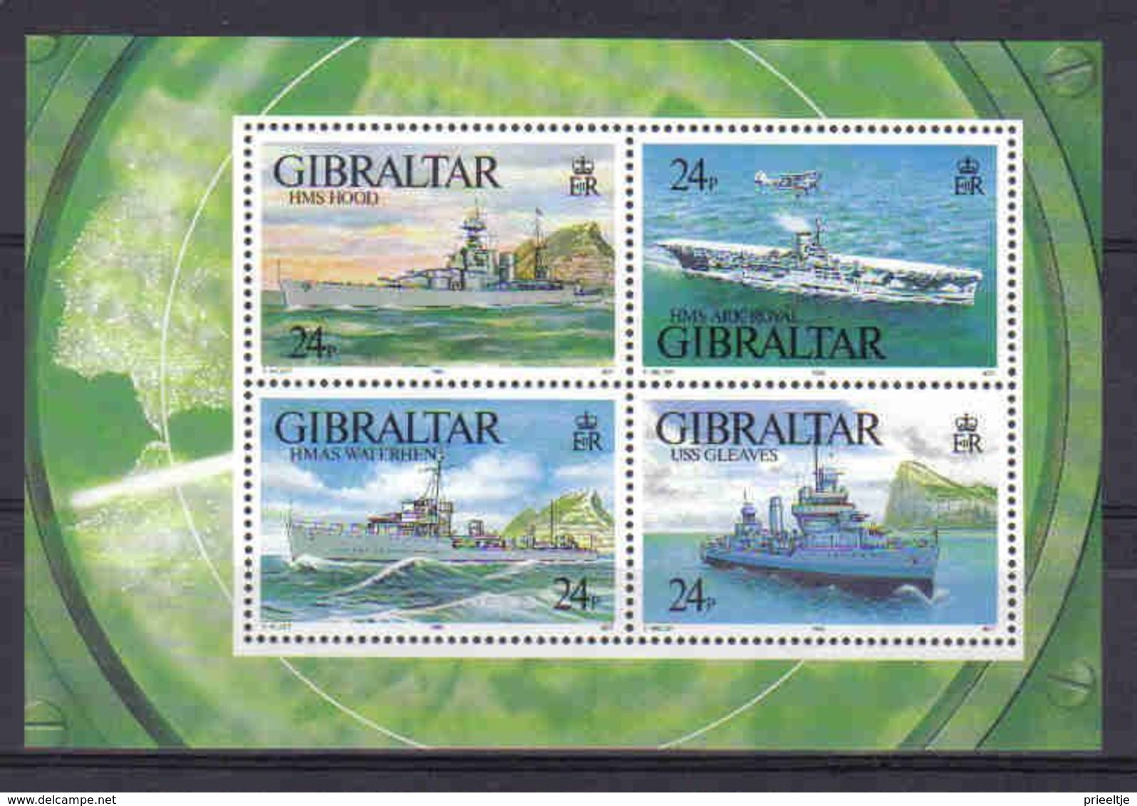 Gibraltar 1993 War Ships S/S Y.T. BF 17 ** - Gibraltar