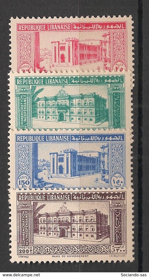 Grand Liban - 1945 - N°Yv. 189 à 192 - Série Complète - Neuf Luxe ** / MNH / Postfrisch - Unused Stamps