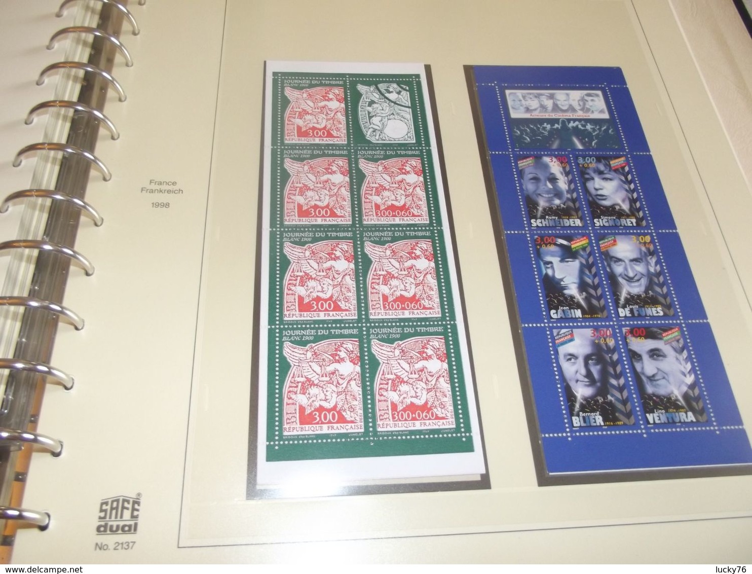 année 1994 a 1998 année complete sur feuille safe avec ou sans son classeur et son coffret manque aucun timbre ou bloc