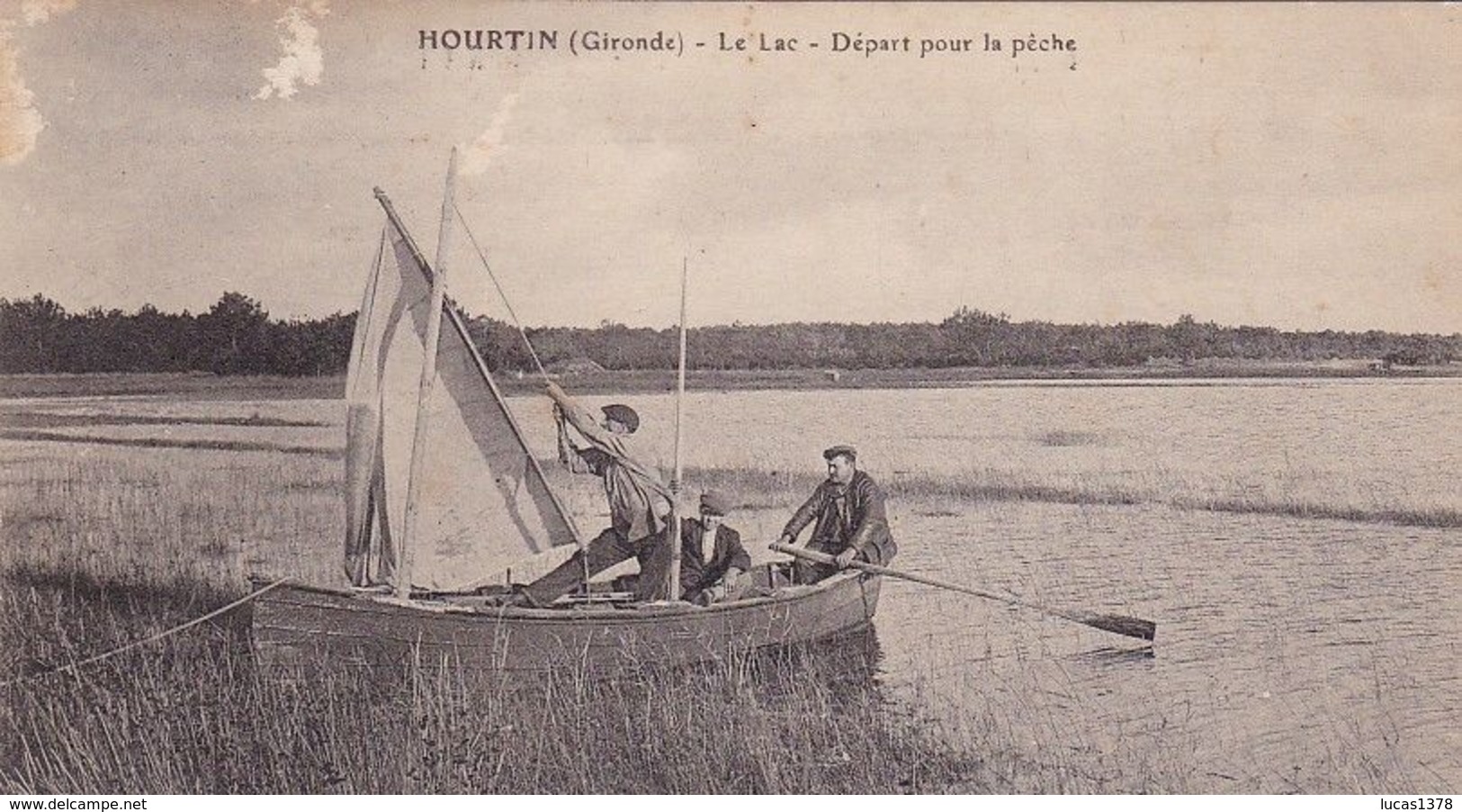 33 / HOURTIN /LE LAC /DEPART POUR LA PECHE - Other & Unclassified