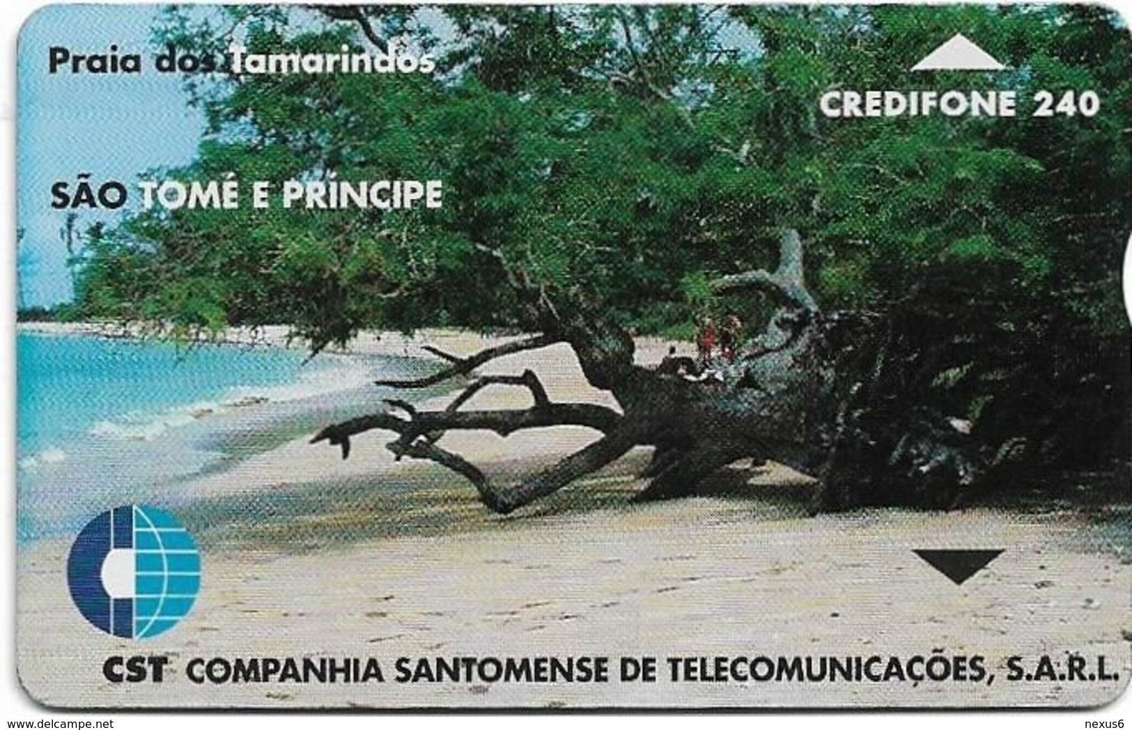 São Tomé And Príncipe - CST - L&G - Tamarinds Beach - 911L - 240U, 4.000ex, Used - Sao Tome And Principe