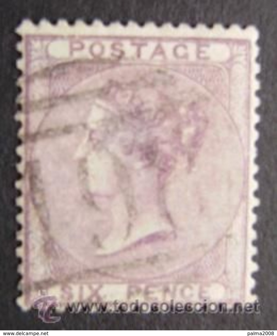 INGLATERRA - IVERT Nº 19 - USADO - PEQUEÑO DESCARNADO - VER FOTO REVERSO - Used Stamps