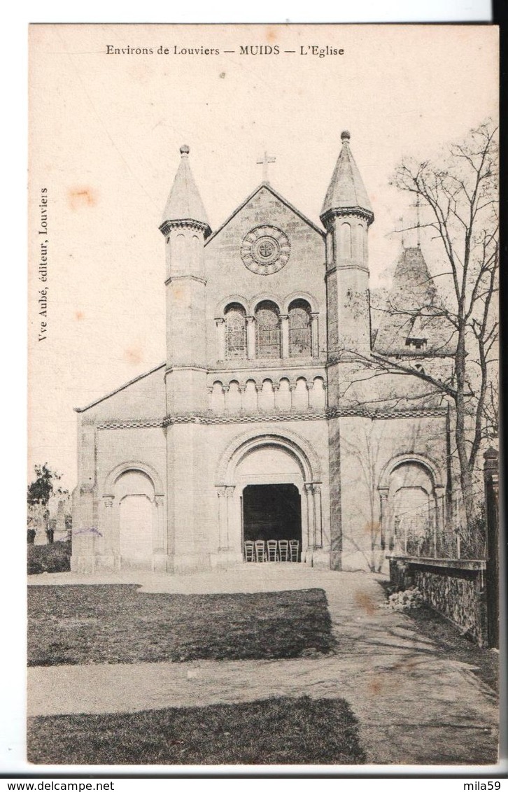 Environs De Louviers. Muids. L'Eglise. Vve Aubé, éditeur, Louviers. - Muids