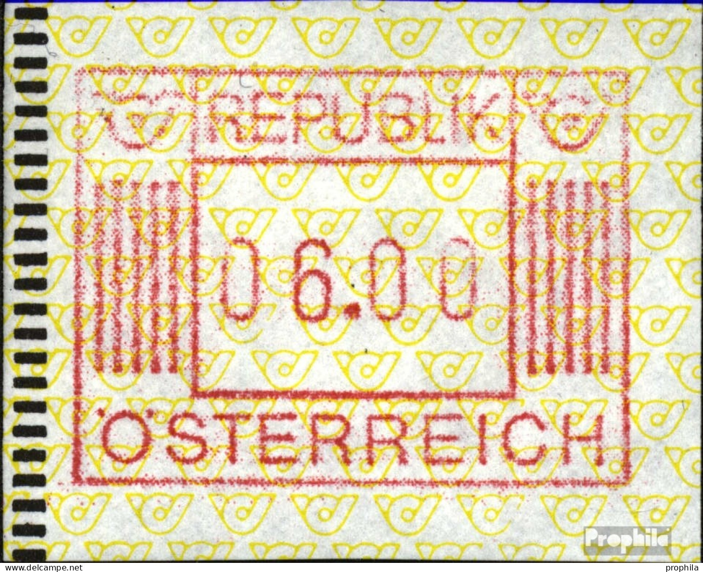 Österreich ATM1, 6.00 Nominale Postfrisch 1983 Automatenmarke - Autres & Non Classés