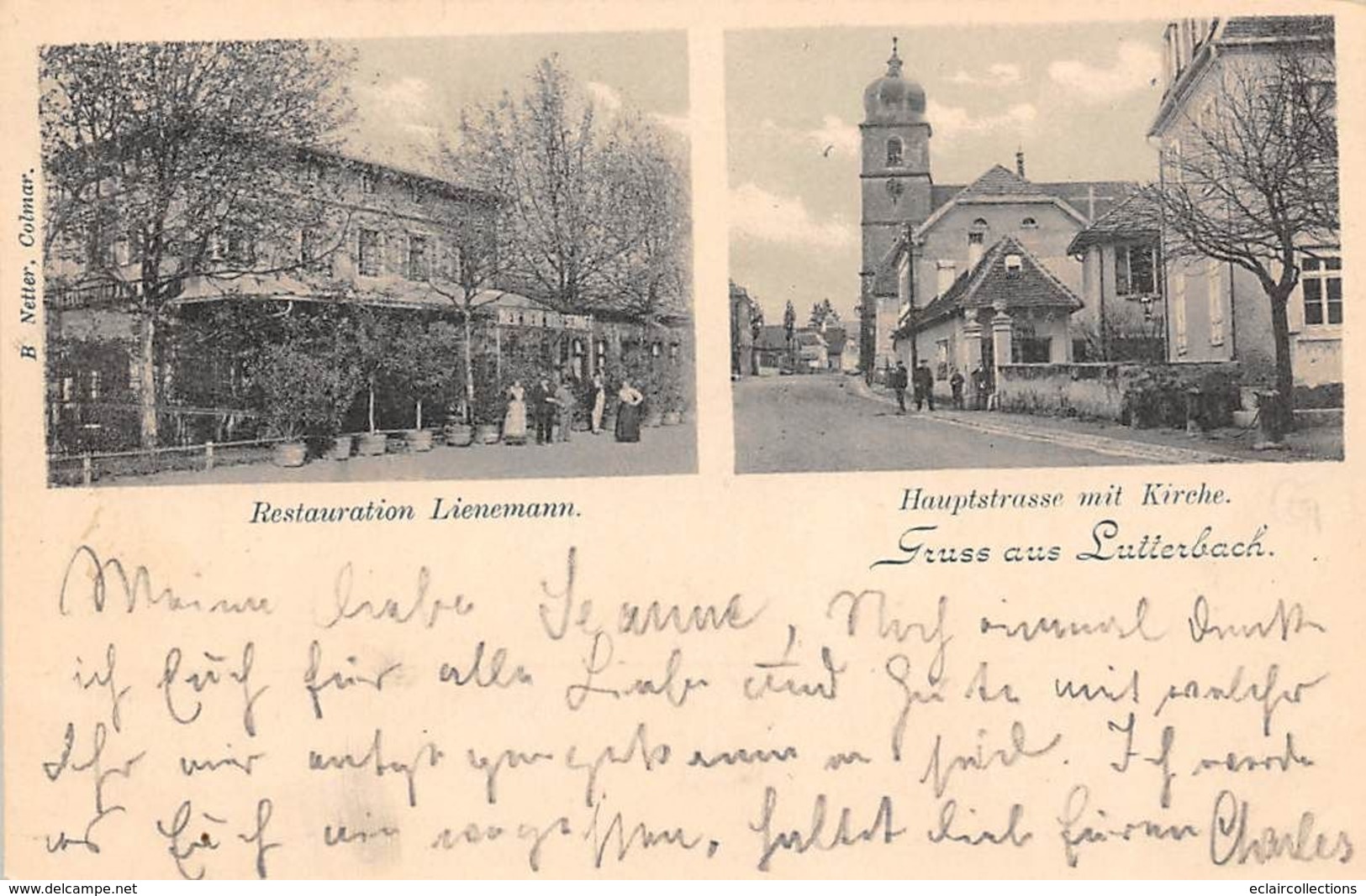 Lutterbach           68         Gruss  2  Vues Du Village          ( Voir Scan) - Andere & Zonder Classificatie