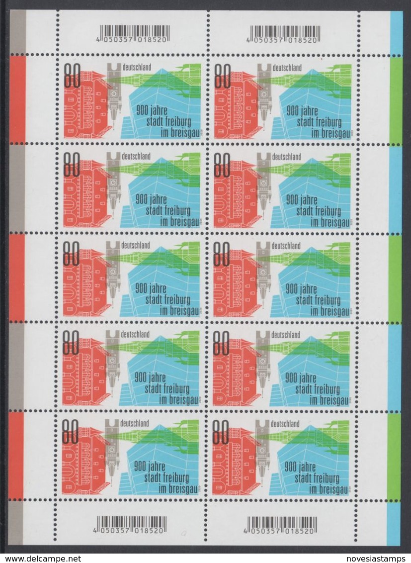 !a! GERMANY 2020 Mi. 3553 MNH SHEET(10) - Town Ordinances And Privileges For Freiburg/Breisgau - 2011-2020