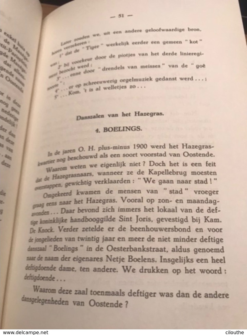 Oude Oostendse Afspanningen, Danszalen, Cafés-chantants ARY SLEEKS Heemkundig Boek - Oostende