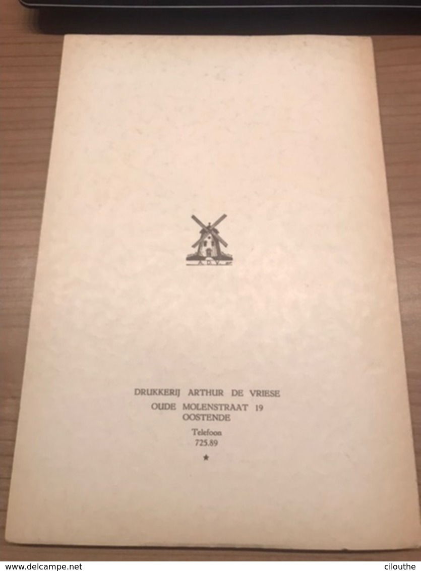 Vijf Glanspunten Uit De Geschiedenis Van Oostende ARY SLEEKS, Gesigneerd Heemkundig Boek - Oostende