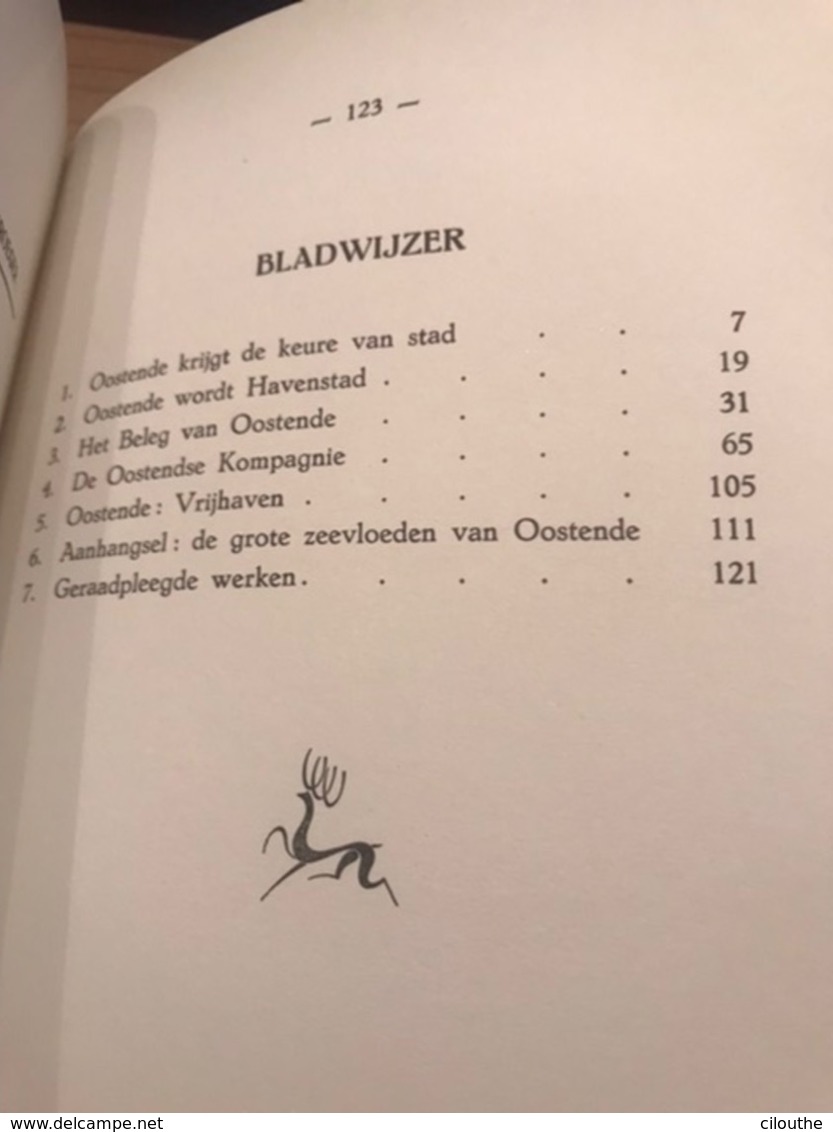 Vijf Glanspunten Uit De Geschiedenis Van Oostende ARY SLEEKS, Gesigneerd Heemkundig Boek - Oostende