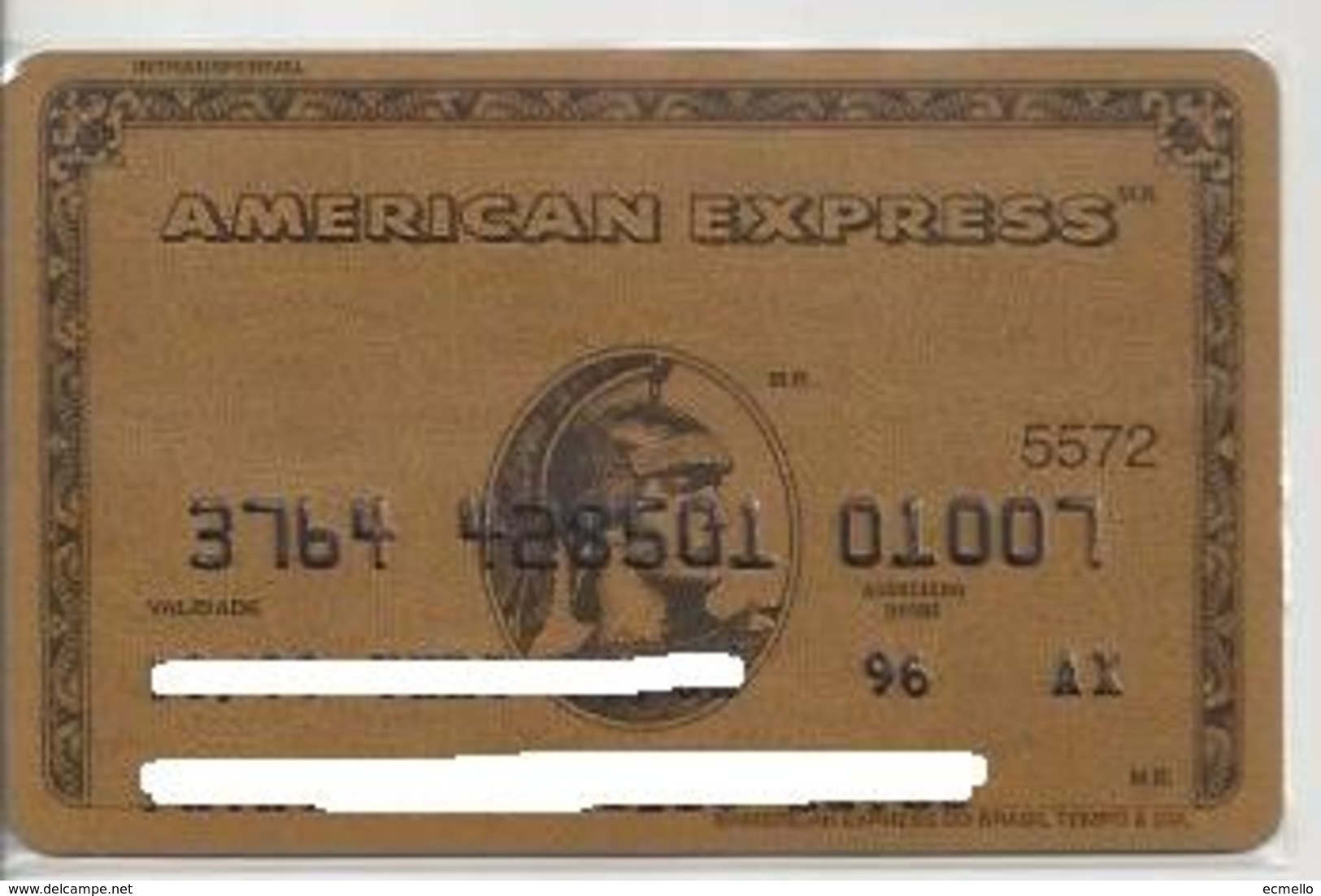 AMEX07 BRAZIL CREDIT CARD AMERICAN EXPRESS GOLD - Cartes De Crédit (expiration Min. 10 Ans)